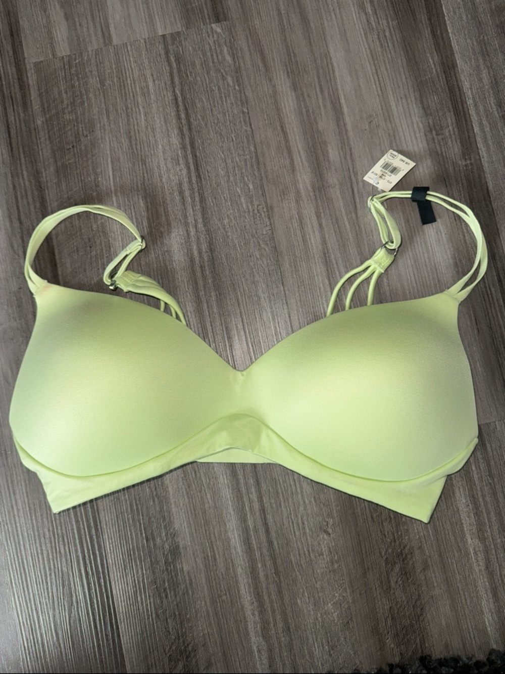 NEW Aerie 34D wireless bra padded neon green strappy women’s soft NWT